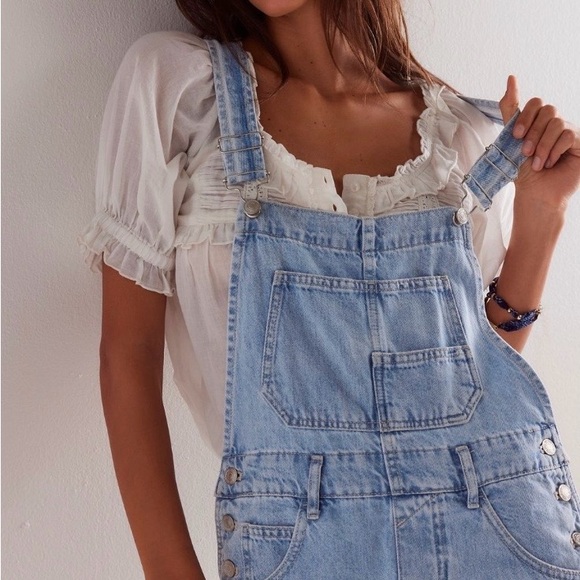 We The Free Denim - We The Free Blue Moon Ziggy Denim Overalls